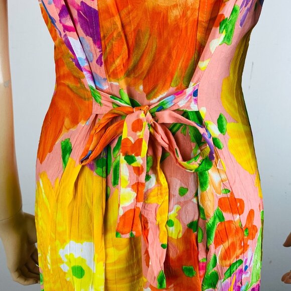 Jams World Beautifully Colored Summer Floral Vacation Women's S Maxi Dress * - Picture 11 of 14